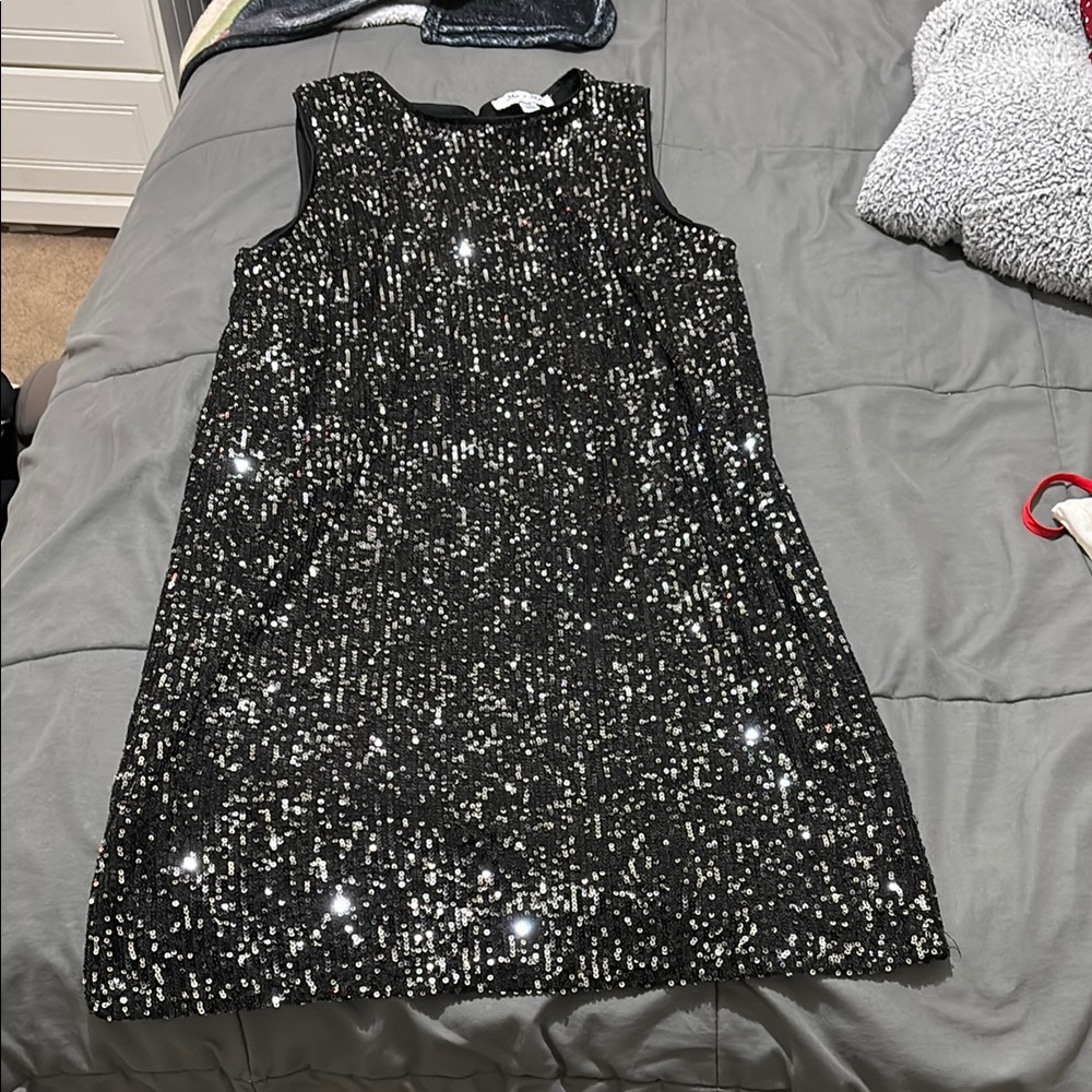 Sequin Black Dress
